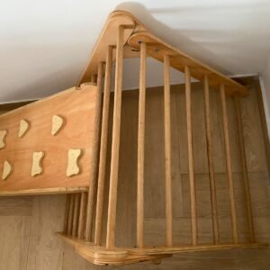 Triángulo Pikler con Resbaladera – Madera Natural
